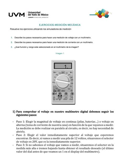 Actividad Metrolog A Uvm Resuelta Completa Ejercicios Medici N