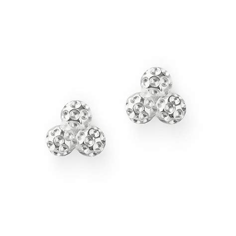 Par 3 Silver Golf Ball Earrings