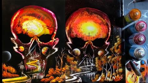 Skull Spray Painting Youtube