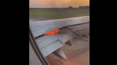 Video Plane On Fire In Charlotte Faa Reviews Engine Flames