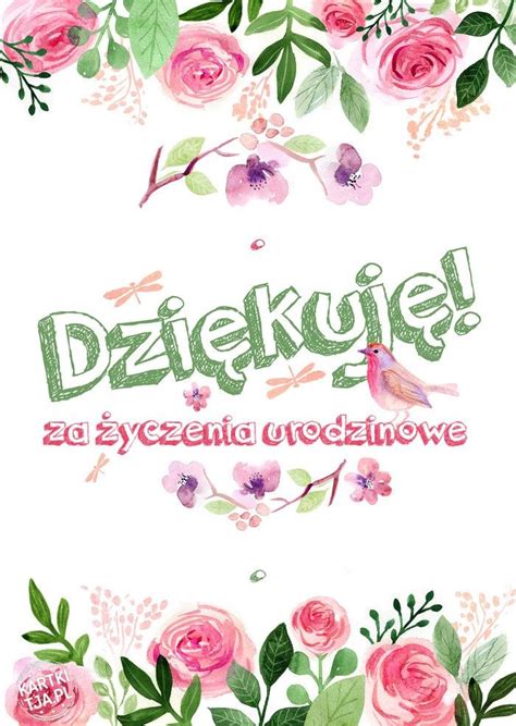 Dziękuje za życzenia urodzinowe