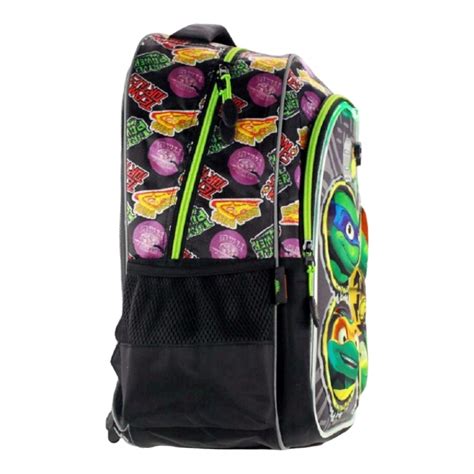 Mochila Primaria Tortugas Ninja Led Y Sonidos Ecoremates