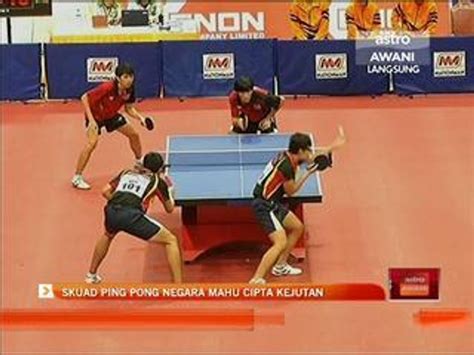 Skuad Ping Pong Negara Mahu Cipta Kejutan Video Dailymotion