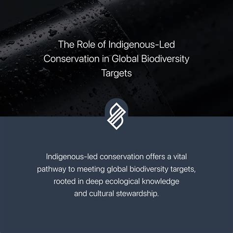 The Role of Indigenous-Led Conservation in Global Biodiversity Targets