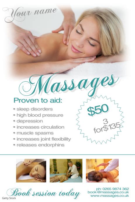 Copy Of Massage Poster Postermywall