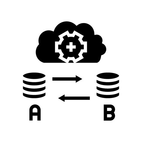 Replication Database Glyph Icon Vector Illustration 32517460 Vector Art At Vecteezy