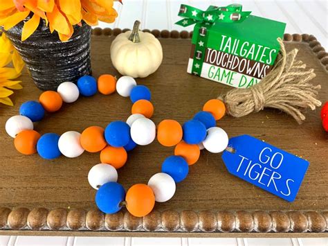 Football Tier Tray Decor Memphis Tigers Football Mini Books Etsy