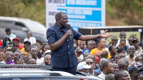 Live Pres Ruto Dp Gachagua In Mt Kenya For Development Projects Amid