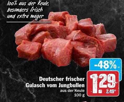 Deutscher Frischer Gulasch Vom Jungbullen Angebot Bei Hit Markt