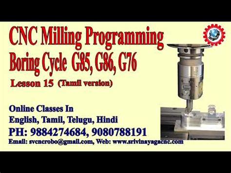 Cnc Milling Programming Lesson 15 Cnc Boring Cycle G85 Cnc Code