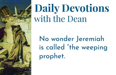 Jeremiah The Weeping Prophet