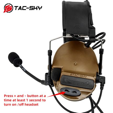 Tac Sky New Dual Communication Tactical Comta Iii Noise Canceling