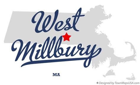 Map of West Millbury, MA, Massachusetts