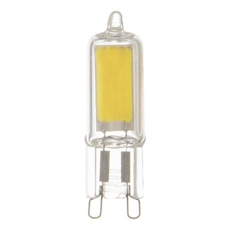 5 x LED COB Stiftsockel Leuchtmittel 2W 20W G9 klar Glas warmweiß 2