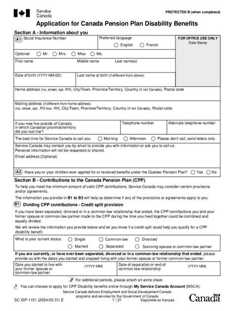 2024 Form Canada Sc Isp 1151 Fill Online Printable Fillable Blank