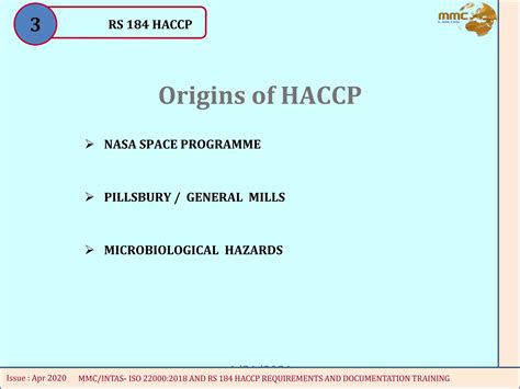 Rs184 Haccp Clauses Requirements And Documentation Training Iso 22000 Ppt