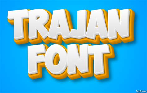 Trajan Font Text Effect and Logo Design Font