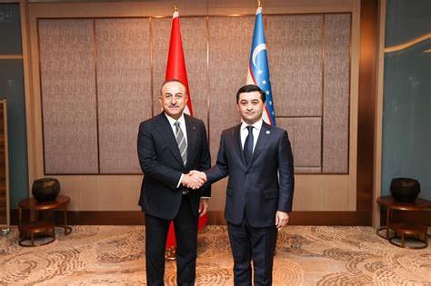 Visit Of Foreign Minister Mevl T Avu O Lu To Uzbekistan To Attend The