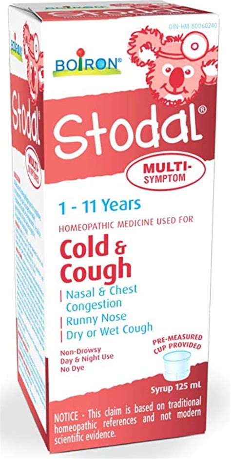 Boiron Childrens Stodal Multi Symptom Cold And Cough Syrup