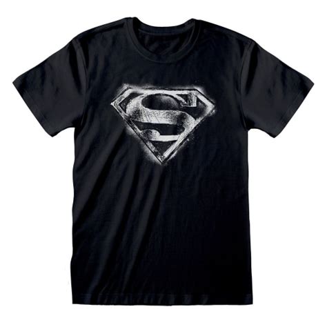 Dc Superman T Shirt Distressed Mono Logo Figurine Discount