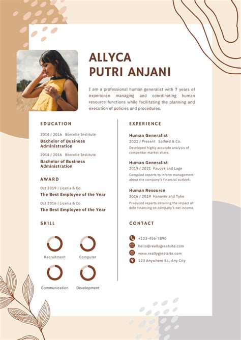 Free, printable, customizable creative resume templates | Canva