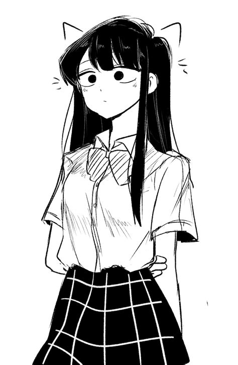 Wallpaper Komi San Wa Comyushou Desu Anime Girls D School Uniform