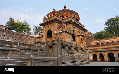 View of Ancient Kashi Vishwanath Temple, Ahilya Devi Maheshwar Fort ...