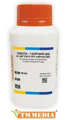 TM 440 Tergitol 7 Agar Base Powder BIS 500gm At Rs 800 Bottle In New