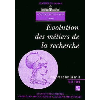 Evolution Des M Tiers De La Recherche L Volution Des M Tiers Des