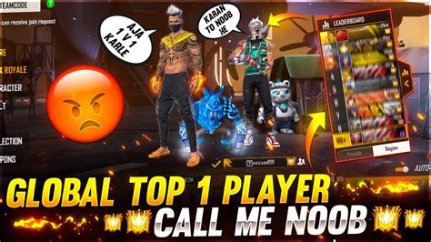 Top Grandmaster Player Call Me Noob Prank Withgrandmaster Player