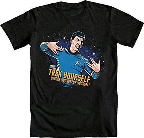 Star Trek Spock Trek Yourself Before Wreck Black Adult T Dp