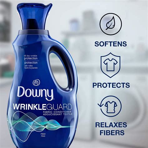 Downy Wrinkleguard Laundry Fabric Softener Liquid Fresh Scent