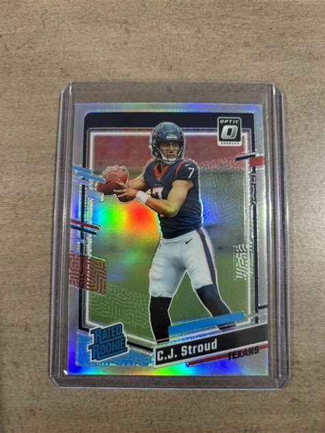 Donruss Optic Cj Stroud Silver Holo Prizm Rated Rookie Rc