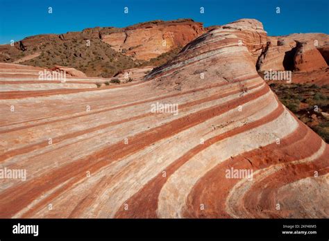 Fire Wave Felsformation Im Abendlicht Valley Of Fire State Park