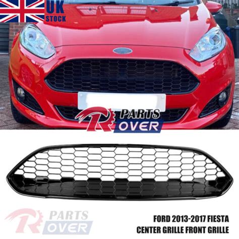 For Ford Fiesta Mk Front Bumper Honeycomb Grille Black Zetec