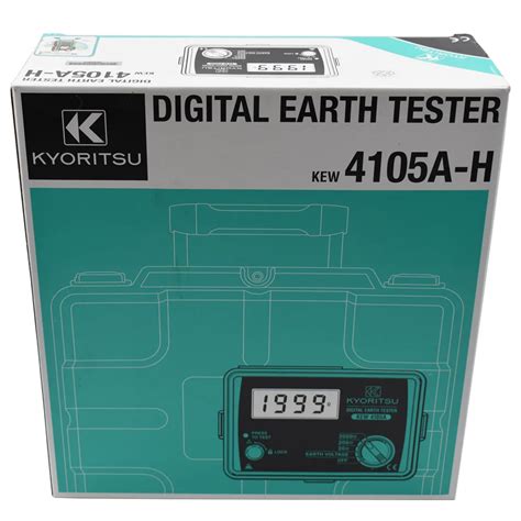 Kyoritsu 4105a Digital Earth Resistance Tester Kyoritsu Kew 4105a