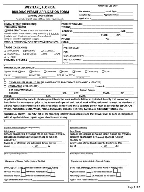 Fl Building Permit Application Form Complete With Ease AirSlate SignNow