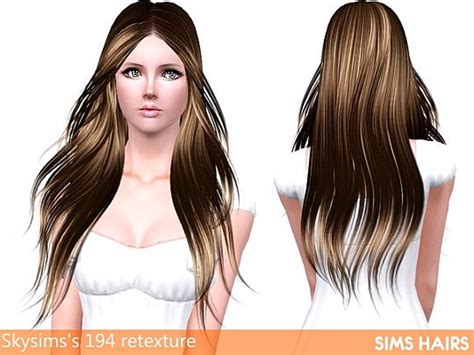 Cheerful Retexture For Skysims S 194 Hairstyle By Sims Hairs