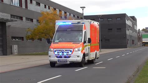 Einsatzfahrt RTW 1 Berufsfeuerwehr Mülheim an der Ruhr YouTube