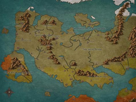 Map Of My Fantasy Setting Arcadia Rfantasy