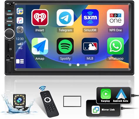 Double Din CarPlay Car Stereo With Apple CarPlay Android Auto CAMECHO