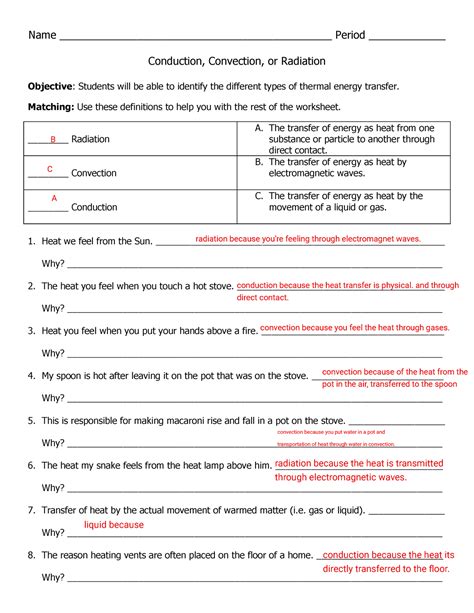 Conduction Convection Radiation Worksheet Quizizz Worksheets Library