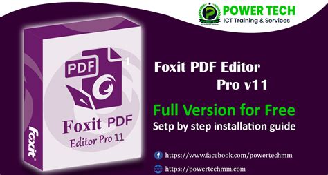 Foxit Pdf Editor Pro Installation Guide Power Tech