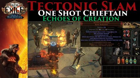 POE 3 22 Tectonic Slam Chieftain Echoes Of Creation Build Guide YouTube