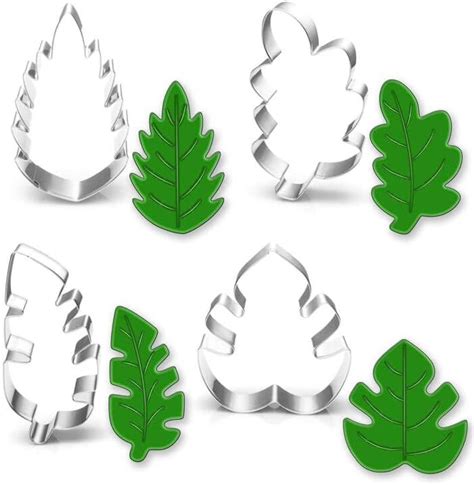 Amazon Fall Leaves 8 Piece Leaf Cookie Cutter Set Maple Leaf