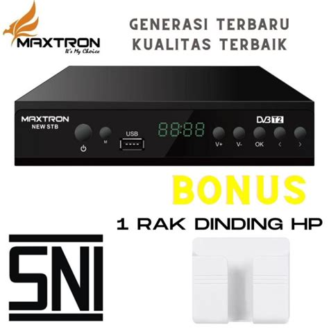 Set Top Box Digital DVB T2 Full HD MAXTRON SNI Lazada Indonesia