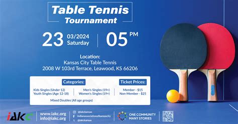 Table Tennis Tournament ’24 - IAKC