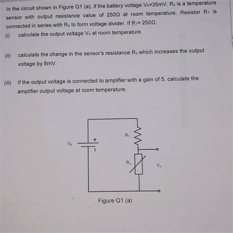 Answered In The Circuit Shown In Figure Q1 A Bartleby