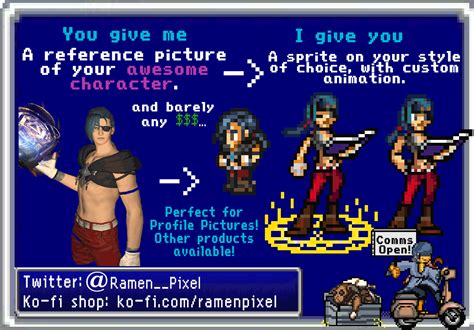 For Hire Pixel Art Of Your Character Sprites Portraits Scenes And