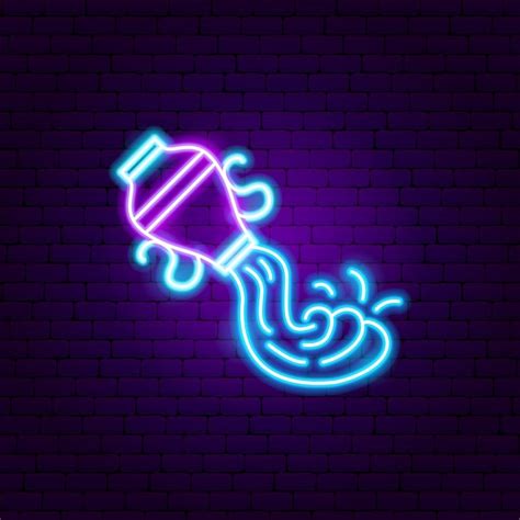 Premium Vector Aquarius Zodiac Neon Sign